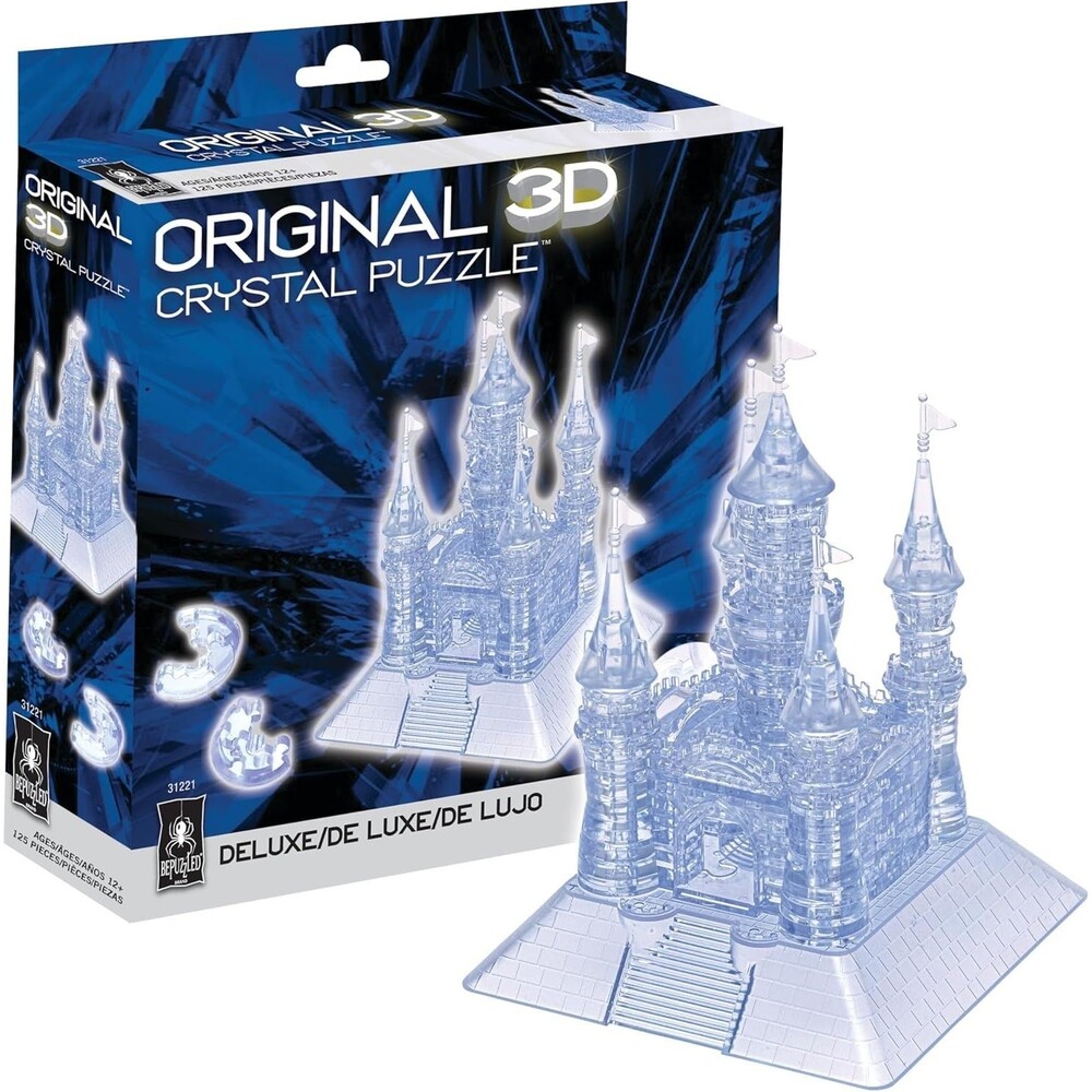 BePuzzled 104 Pcs 3D Crystal Castle Puzzle - Deluxe Castle 30961 NEW